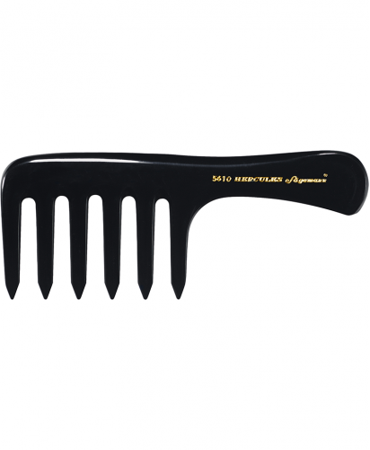 Peine para desenredar pelo largo y rizado Hércules 5610 · 6½" | Dientes Anchos para Cabello Rizado y Largo, Tamaño Compacto