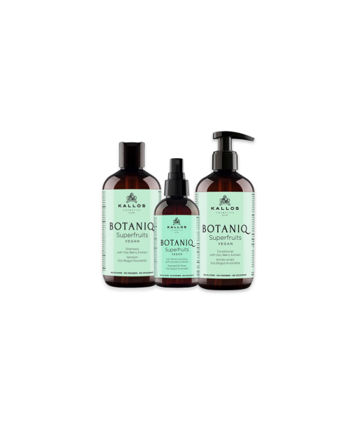 Kallos Botaniq Superfruit Kit - Shampoo, Acondicionador y Tónico