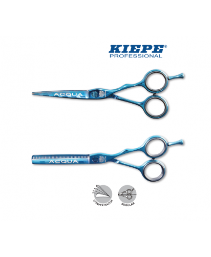 Set Tijeras Kiepe ACQUA Series | Corte de Precisión y Texturizado con Diseño Premium