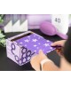 Papel aluminio textura mediana - Playful Purple Stars - Smooth Roll – 500 Metros.