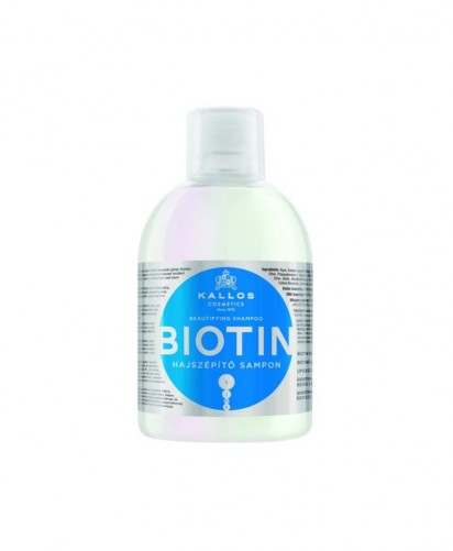 Kallos Shampoo Biotin 1000ml | Fortalecedor, Volumen y Anti-Caída Profesional