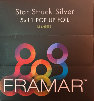 Framar Pop Ups Star Struck Silver 25 Hojas | Pack de Prueba Pre-cortado 13x28cm