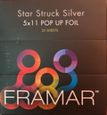 Framar Pop Ups Star Struck Silver 25 Hojas | Pack de Prueba Pre-cortado 13x28cm