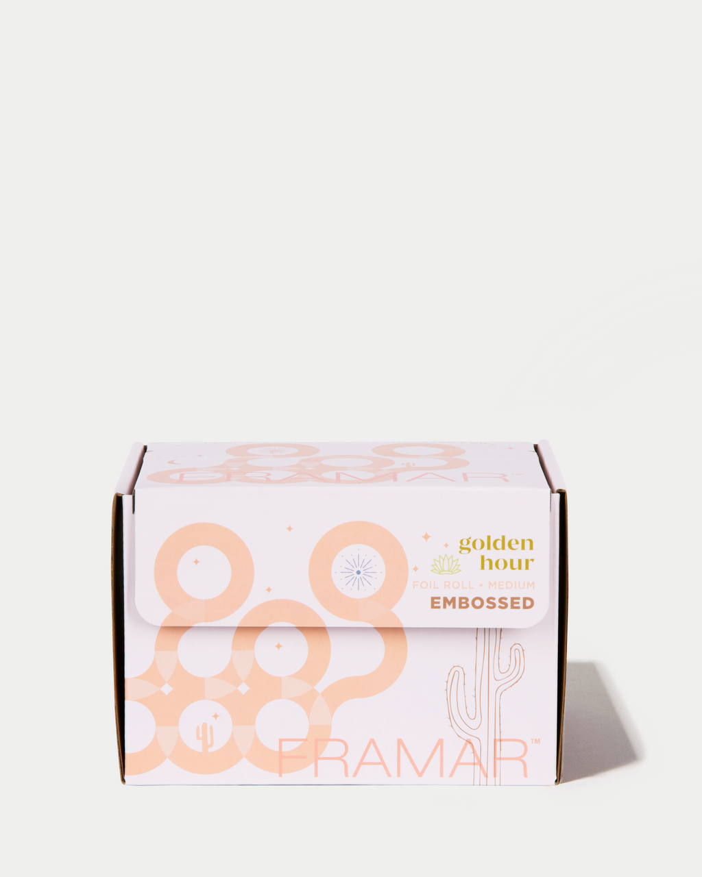 Framar Papel Aluminio Golden Hour Embossed 100m | Rollo Mediano Texturizado de Lujo - imagen 2