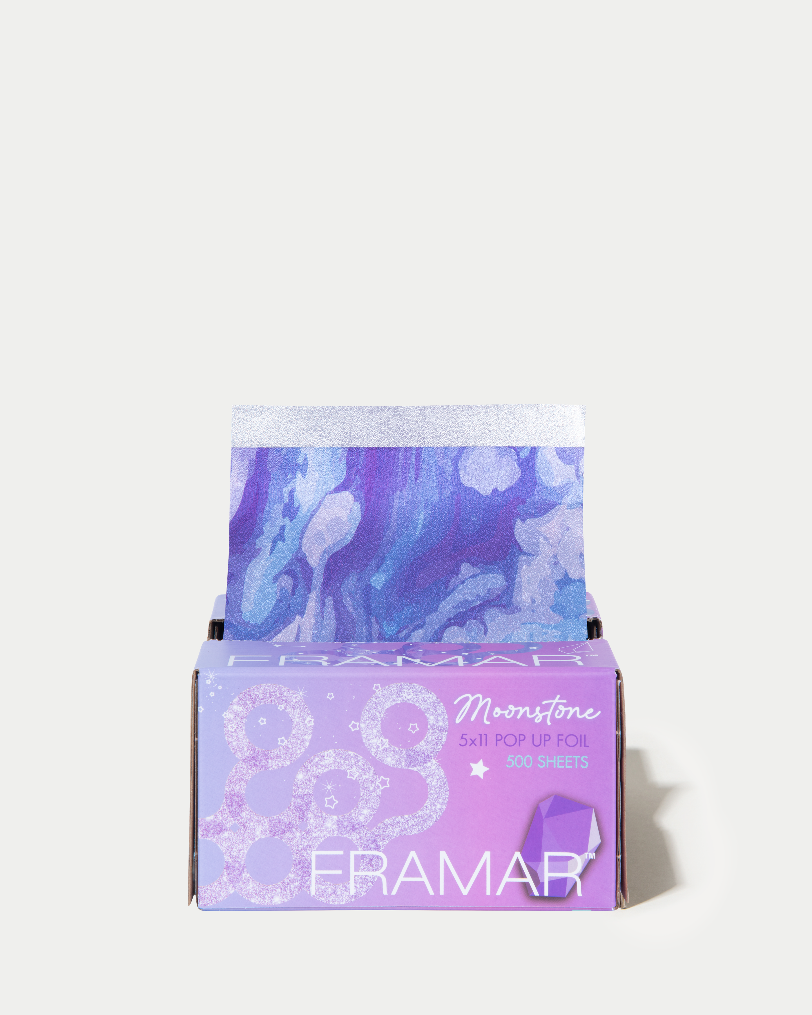 Framar Pop Ups Moonstone 500 Hojas | Aluminio Pre-cortado con Diseño Iridiscente