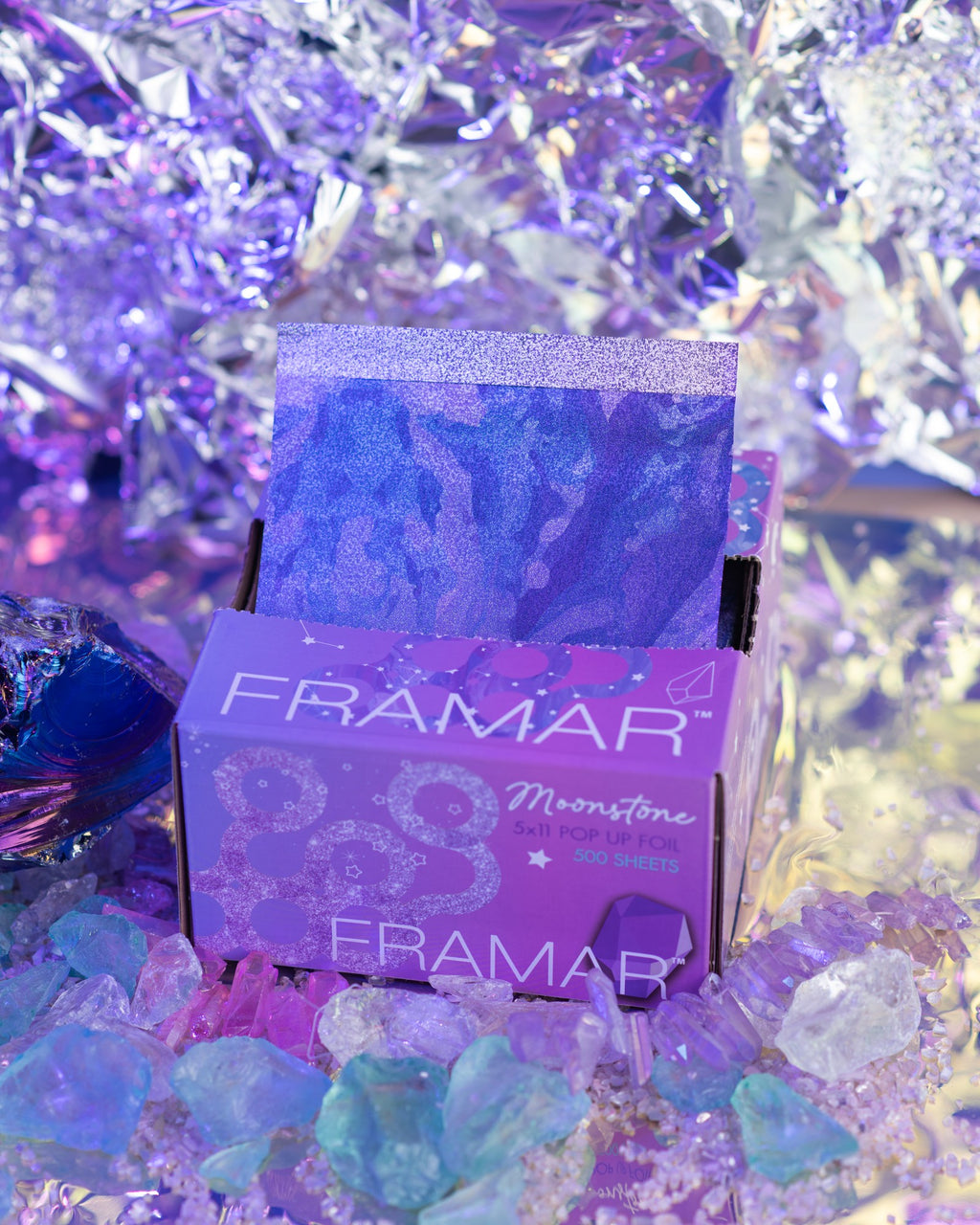 Framar Pop Ups Moonstone 500 Hojas | Aluminio Pre-cortado con Diseño Iridiscente - imagen 5