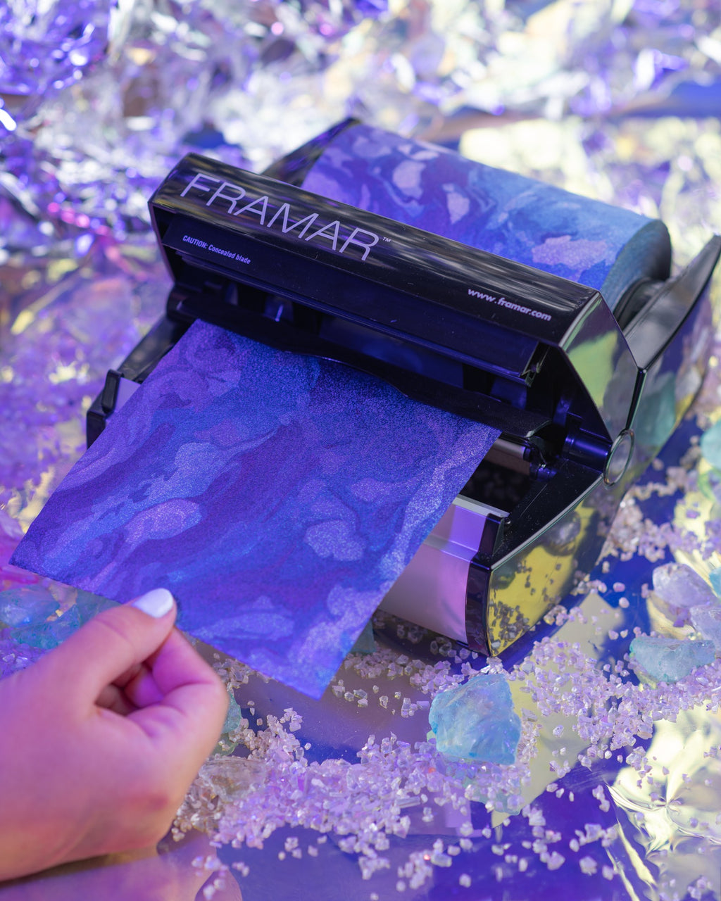 Framar Papel Aluminio Moonstone Embossed 100m | Rollo Mediano Texturizado - imagen 7