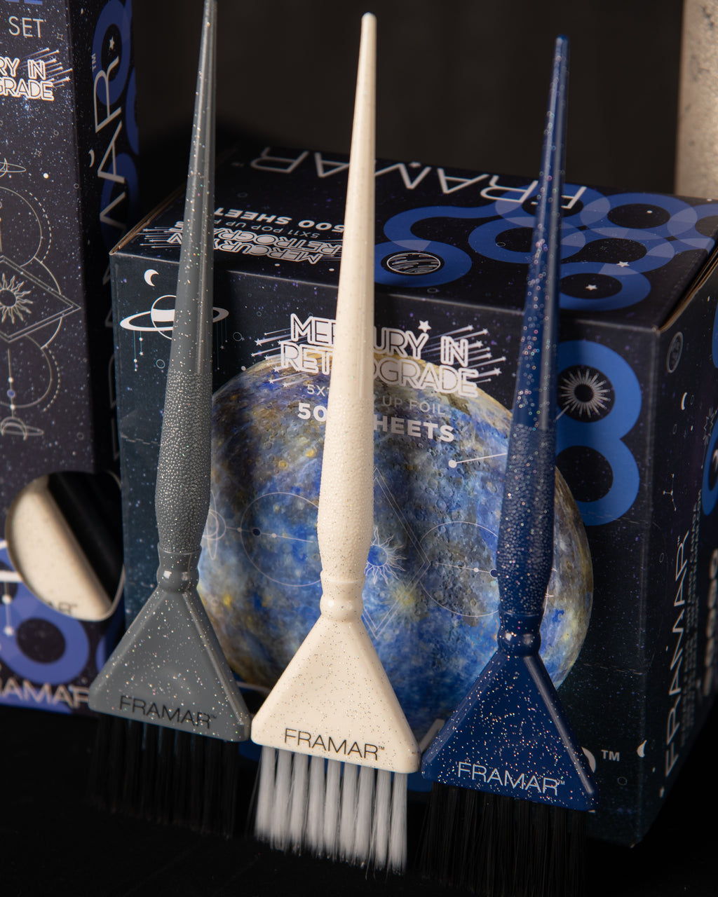 Framar Set Brochas Triple Threat Mercury Retrograde 3 Piezas | Versatilidad - imagen 3