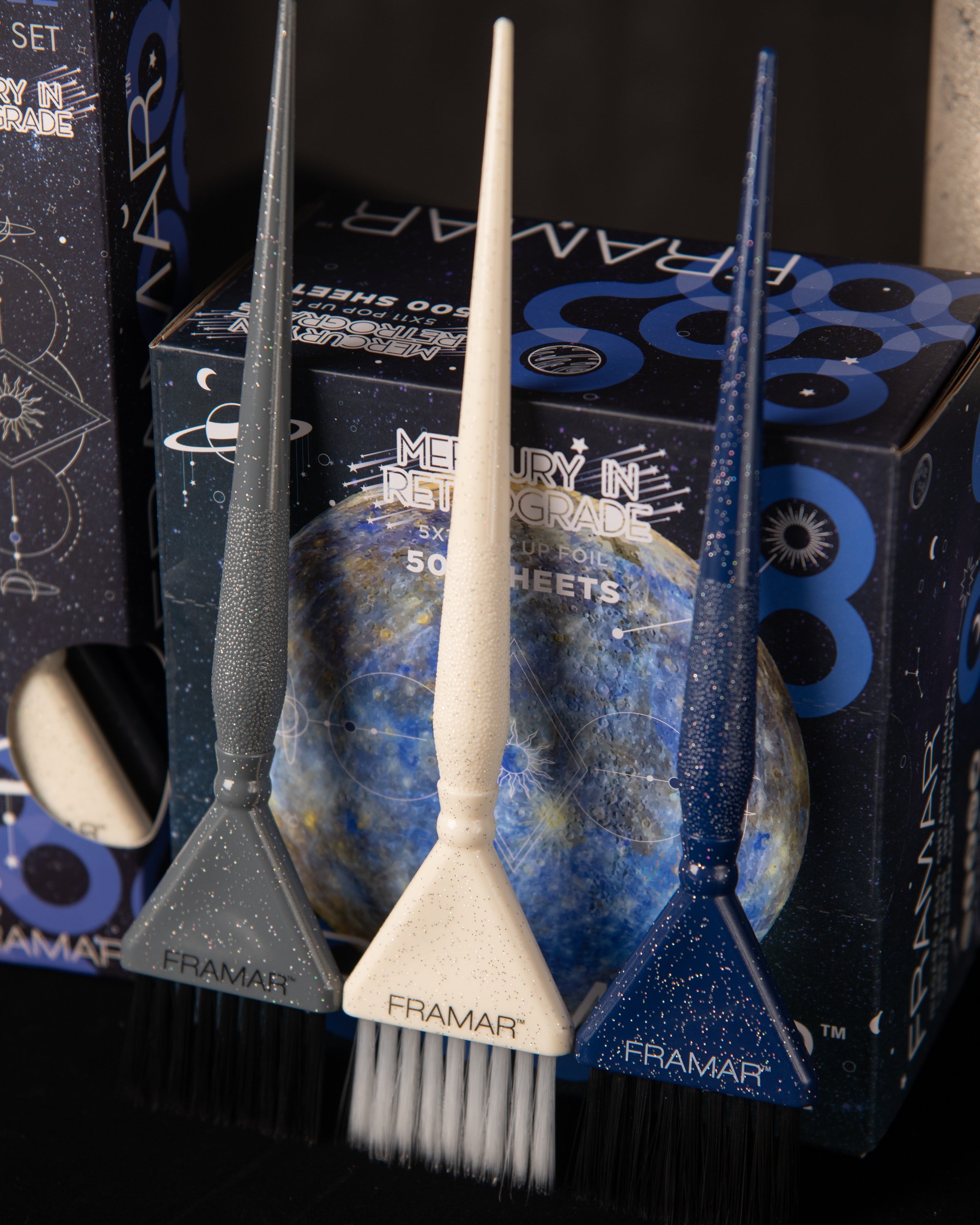 Framar Set Brochas Triple Threat Mercury Retrograde 3 Piezas | Versatilidad - imagen 3