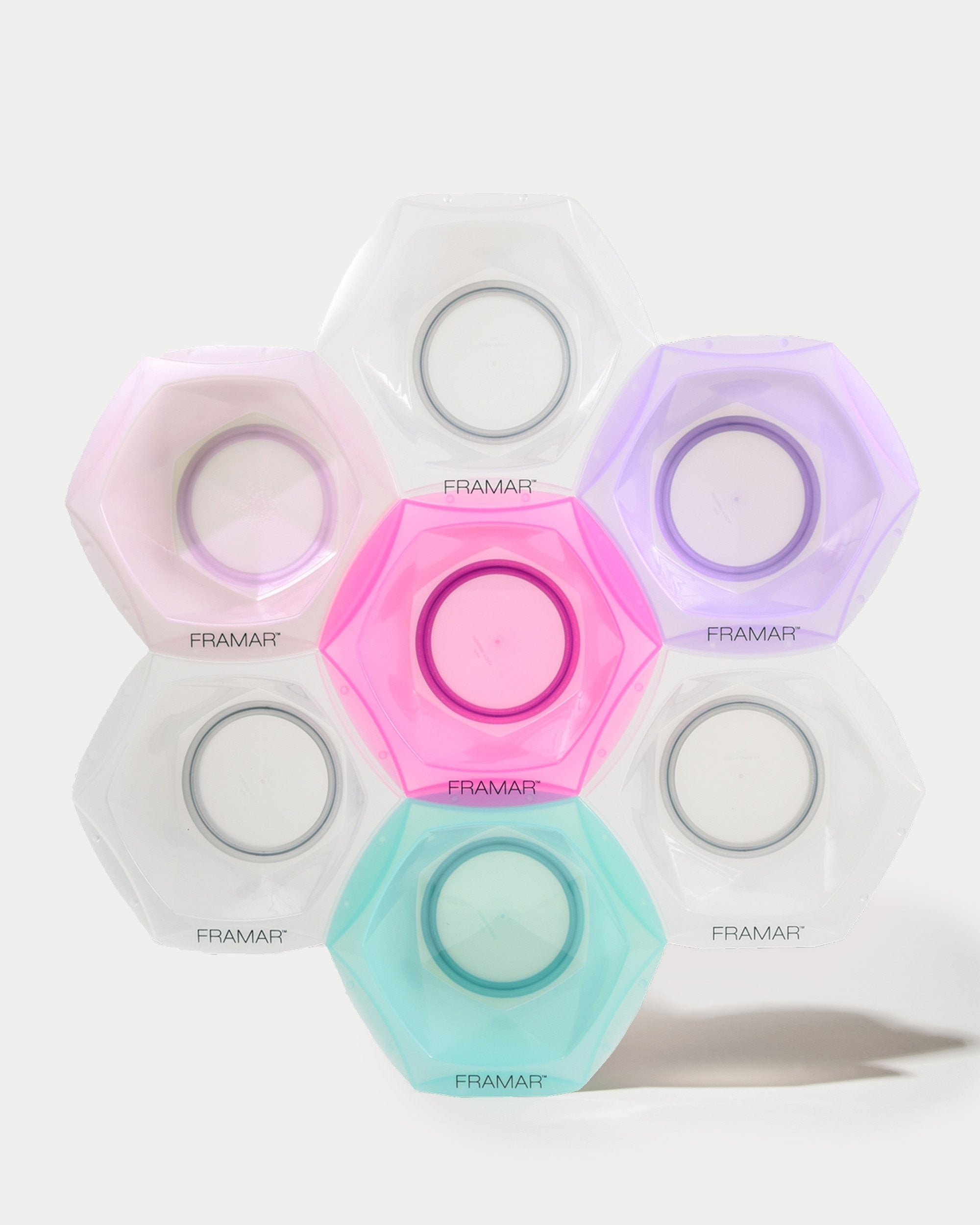Juego Connect & Color Bowls de 7 Pocillos Framar de Colores | Organización Extrema para Coloración - imagen 5