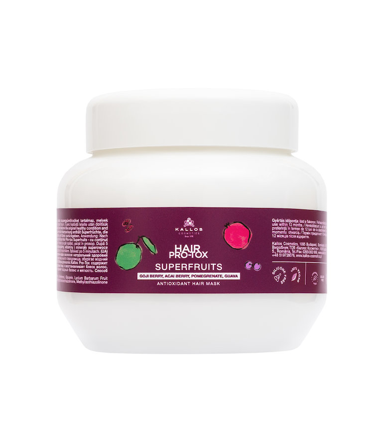 Kallos Máscara Hair Pro-tox Superfruits | Tratamiento Intensivo Reparador y Antioxidante 275ml - 500ml y 1000ml - imagen 2