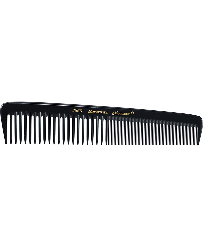 Peine Clásico Rígido Hércules 3560 · 7¼" | Para Cabello Grueso, Antiestático y Fuerte