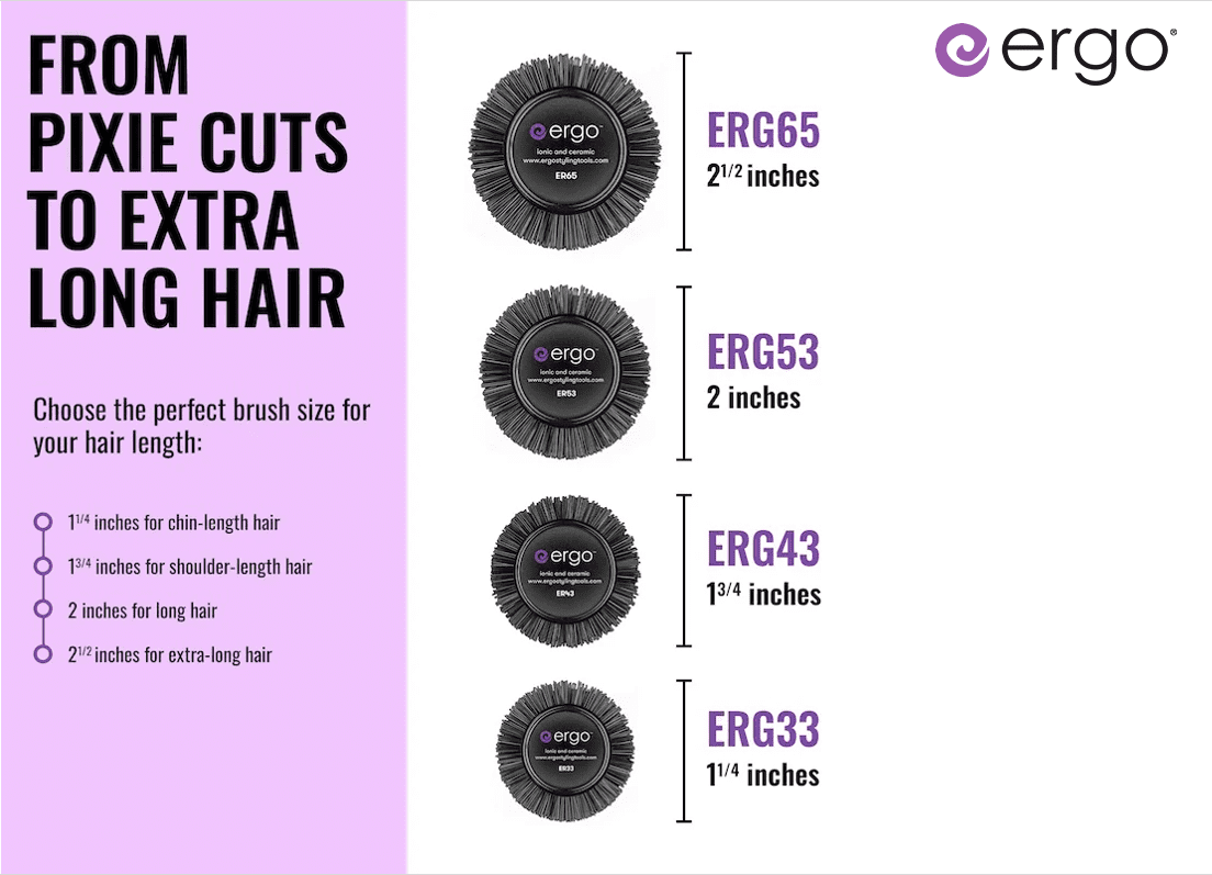 Cepillo Brushing Carbono y Turmalina Ergo 43mm | Volumen, Anti-Frizz y Brillo - imagen 2