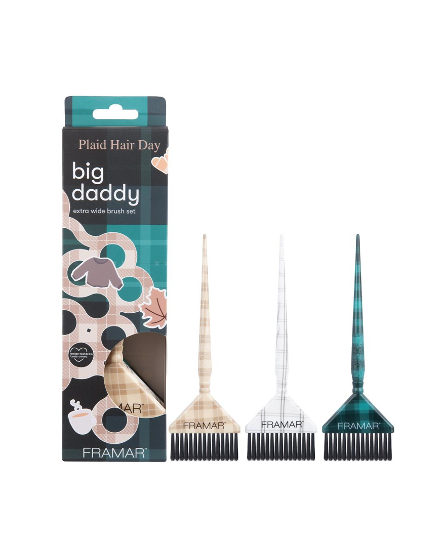 Big Daddy Brush Set Plaid Hair Day – 3 Pack - imagen 3