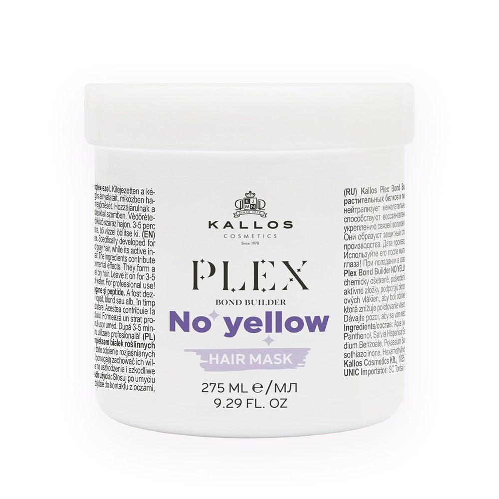Kallos Máscara Plex Bond Builder No Yellow 275ml - 500ml y 1000ml - imagen 3