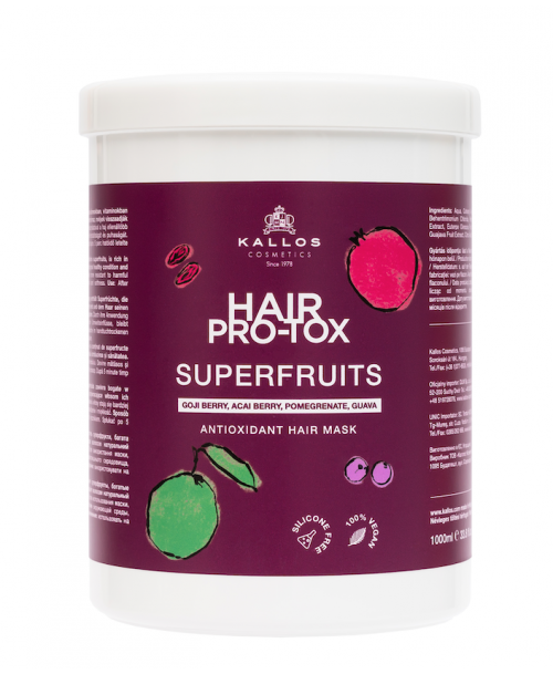 Kallos PRO-TOX Superfruit Shampoo y acondicionador de 1000ml - imagen 2