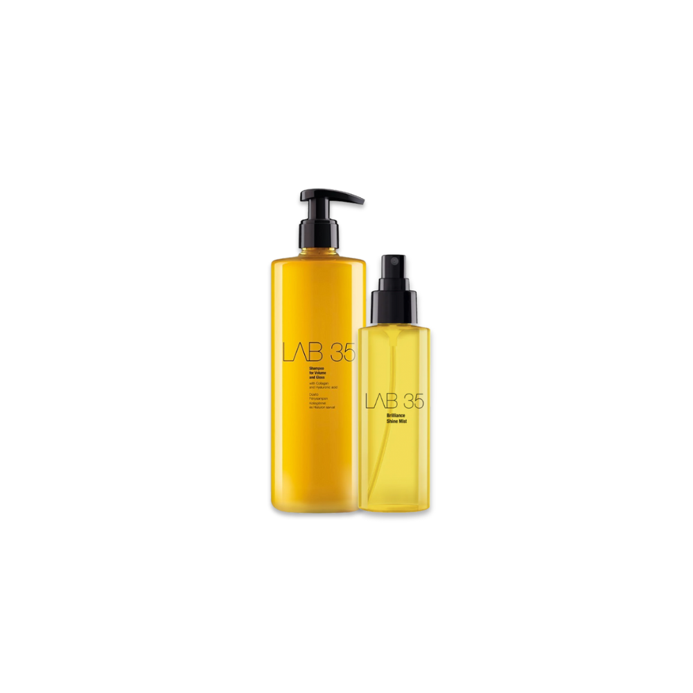 Kallos Lab35 Línea Shine Shampoo y Tónico de brillo Revitalizante | Pack 2