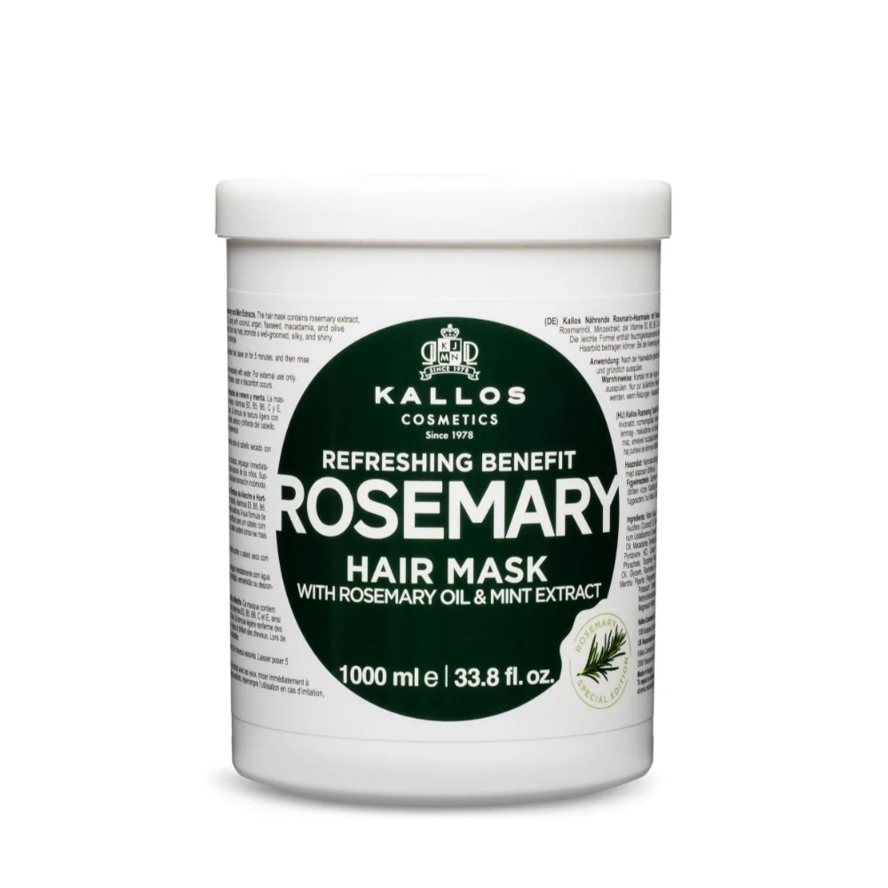 Kallos Máscara de Romero | Tratamiento para Fortalecer y Estimular el crecimiento capilar (275ml - 1000ml)