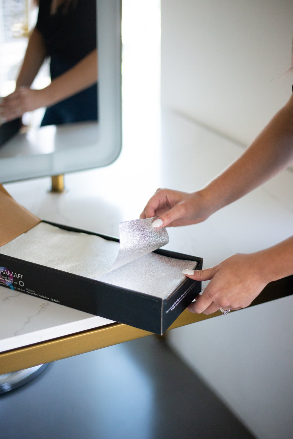 Hojas de Aluminio Framar Star Struck Embossed | Pre-cortadas 13x30cm (500 Hojas) - imagen 6