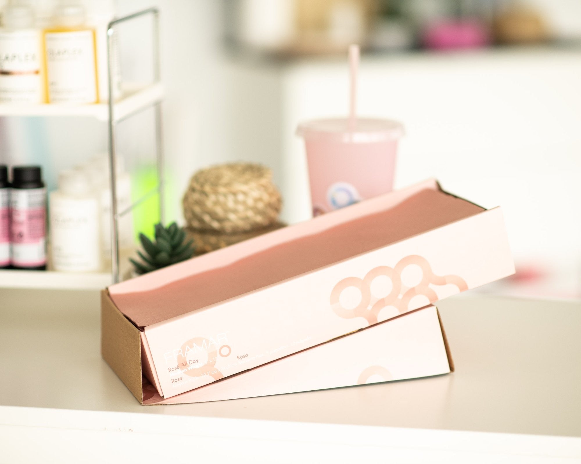 Hojas de Aluminio Framar Rosé All Day | Pre-cortadas 13x30cm (500 Hojas) - imagen 4