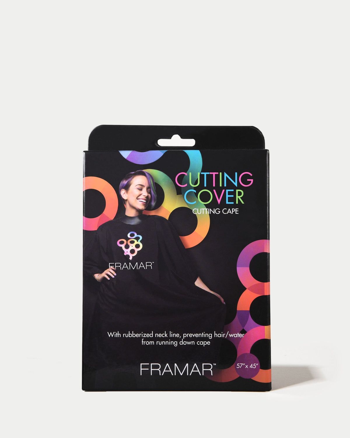 Capa de Corte Framar | Cuello de Goma Anti-Cabello Sellado