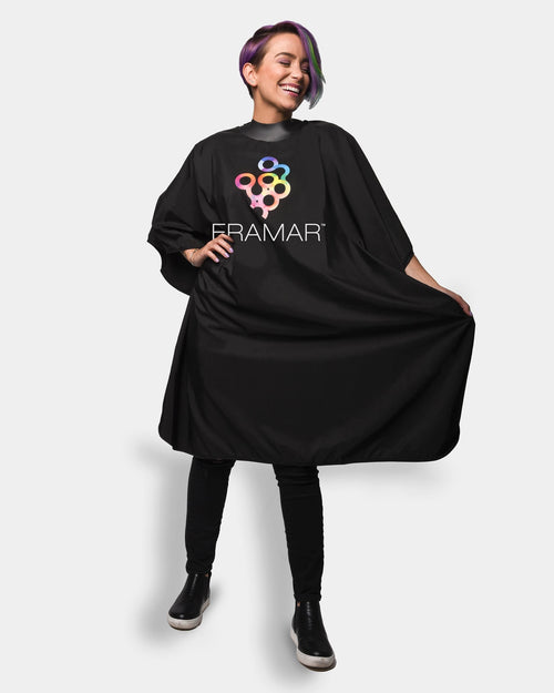 Capa de Corte Framar | Cuello de Goma Anti-Cabello Sellado - imagen 2