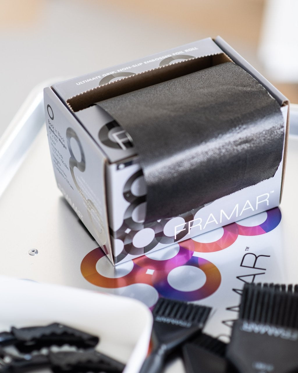 Framar Rollo Papel Aluminio Back in Black 100m |Antideslizante y Profesional - imagen 5