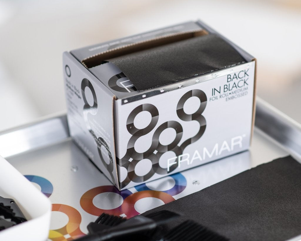 Framar Rollo Papel Aluminio Back in Black 100m |Antideslizante y Profesional - imagen 6