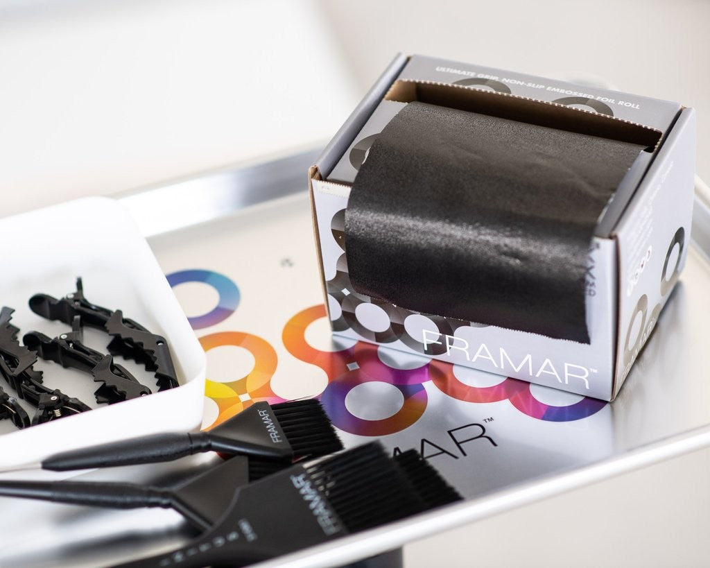 Framar Rollo Papel Aluminio Back in Black 100m |Antideslizante y Profesional - imagen 7