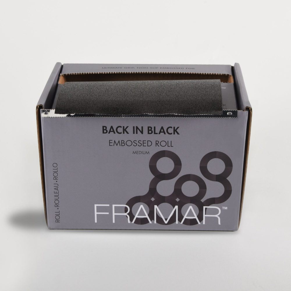 Framar Rollo Papel Aluminio Back in Black 100m |Antideslizante y Profesional - imagen 4