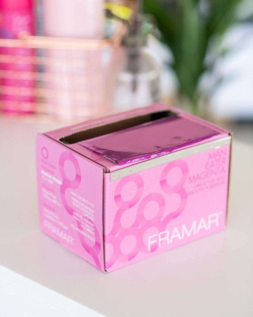 Framar Papel Aluminio Man Eater Magenta 500m | Rollo Profesional - imagen 3