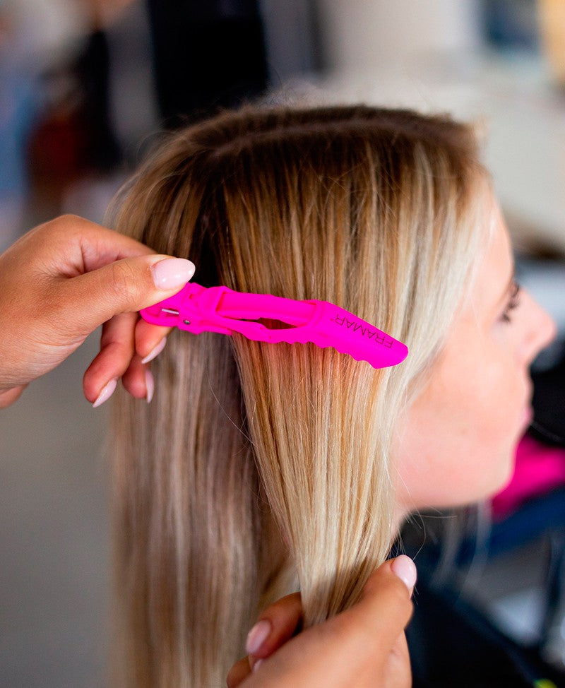 Clips Framar Pinzas de agarre cocodrilo Rosado | Pack 4 - imagen 3