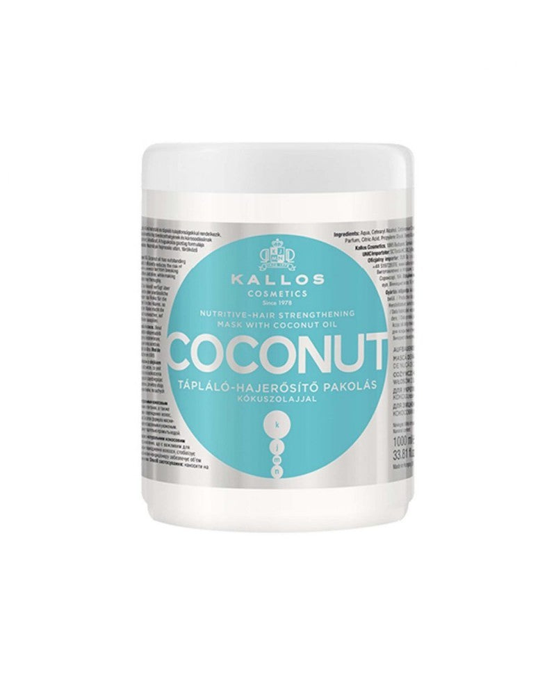 Kallos Máscara Capilar Coconut | Hidratación Profunda y Brillo Anti-Frizz 275ml-1000ml - imagen 2