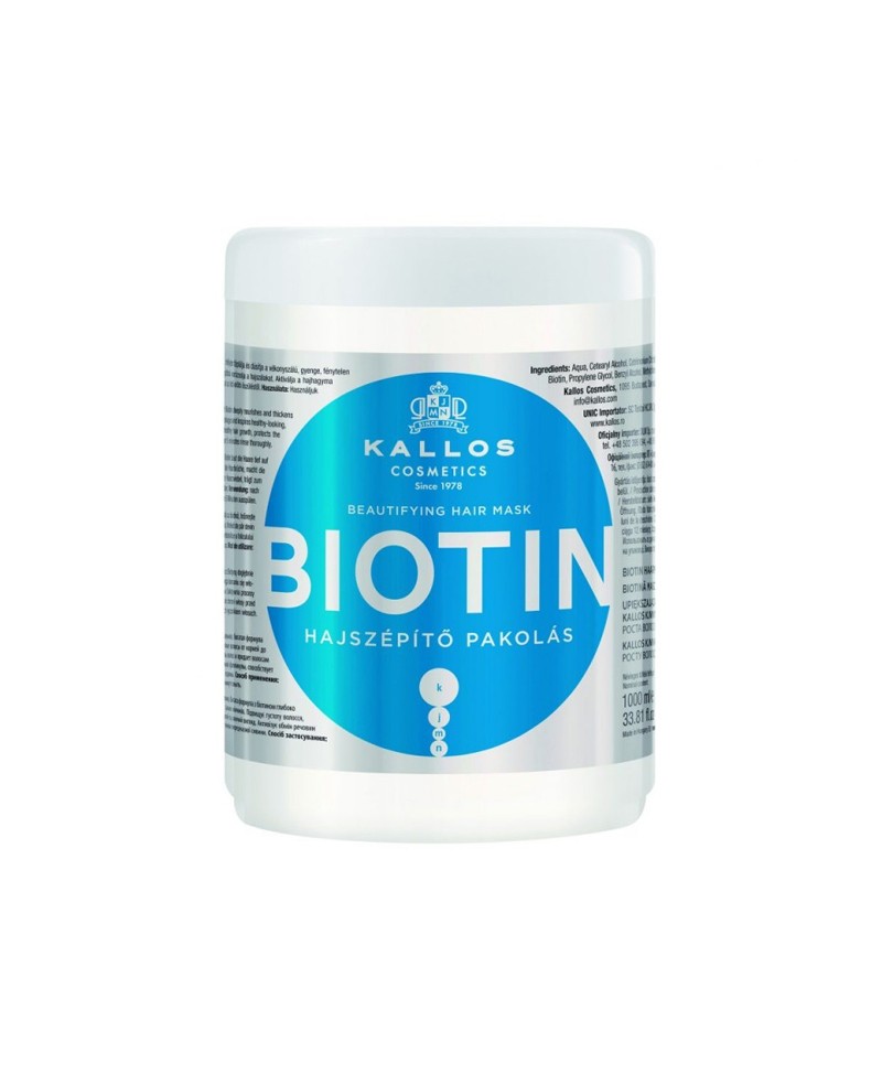 Kallos Máscara Capilar con Biotina | Crecimiento capilar 275ml - 1000ml - imagen 2