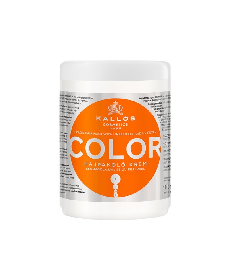 Máscara Kallos Color | Protección y Brillo Intenso para Cabello Tinturado 275-1000ml - imagen 2
