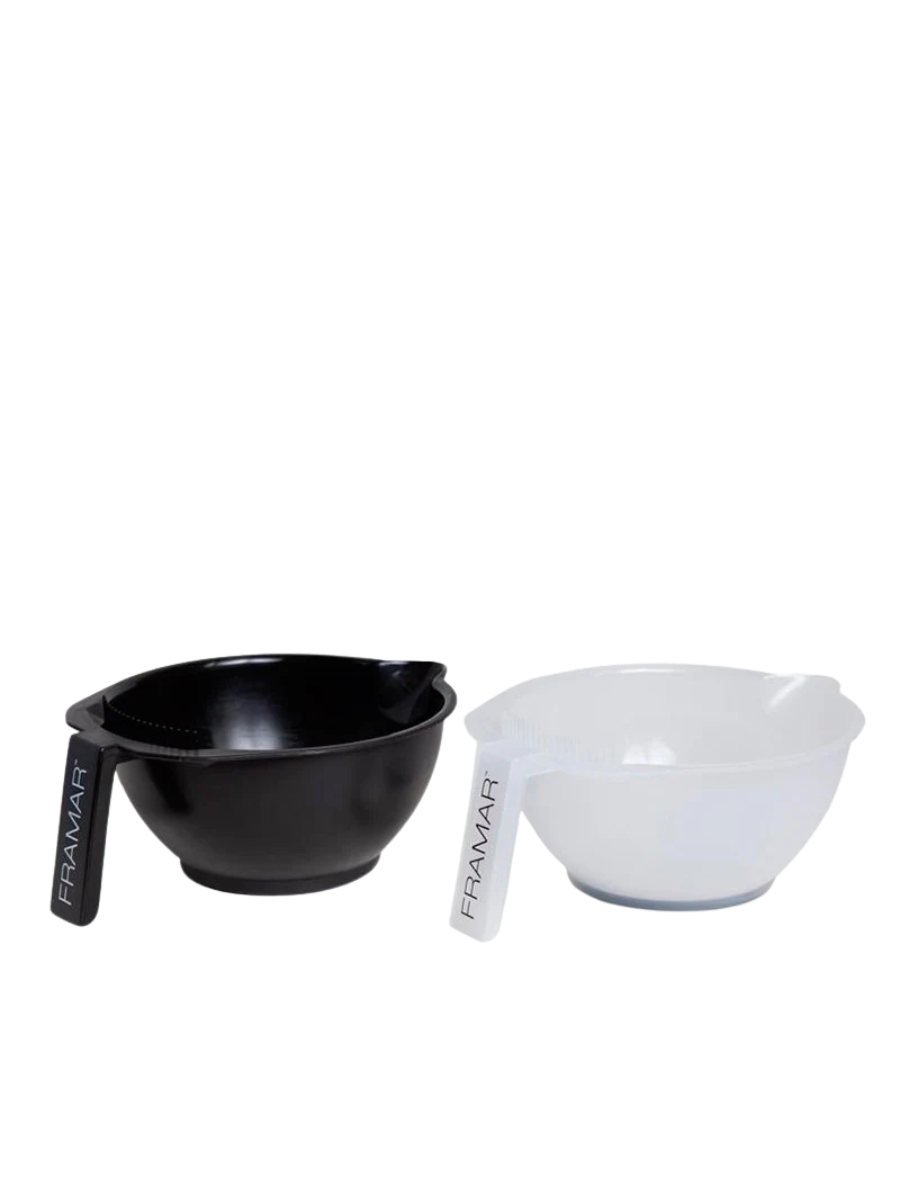 Set Profesional de Pocillos Framar (Pack 2) | Negro y Transparente