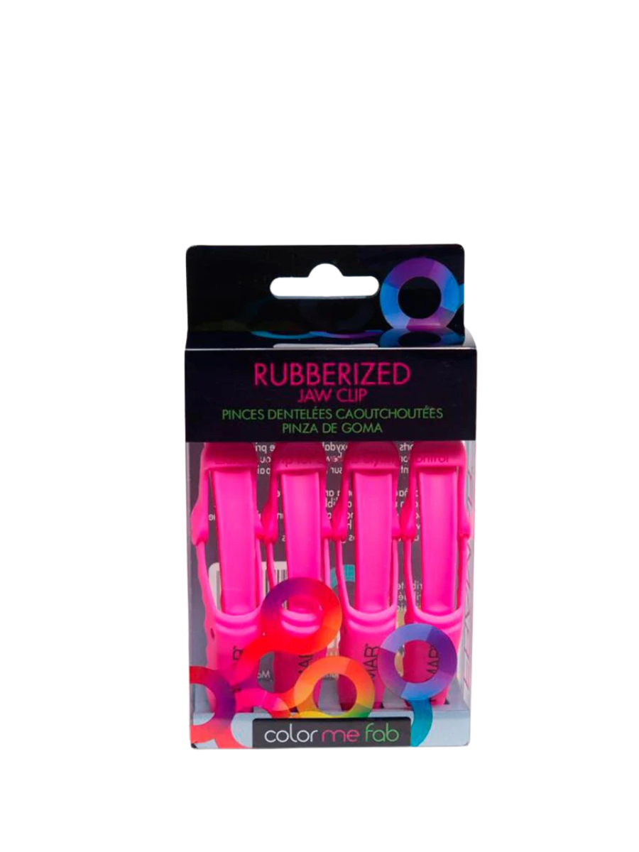 Clips Framar Pinzas de Agarre Cocodrilo Rosado | Pack 4