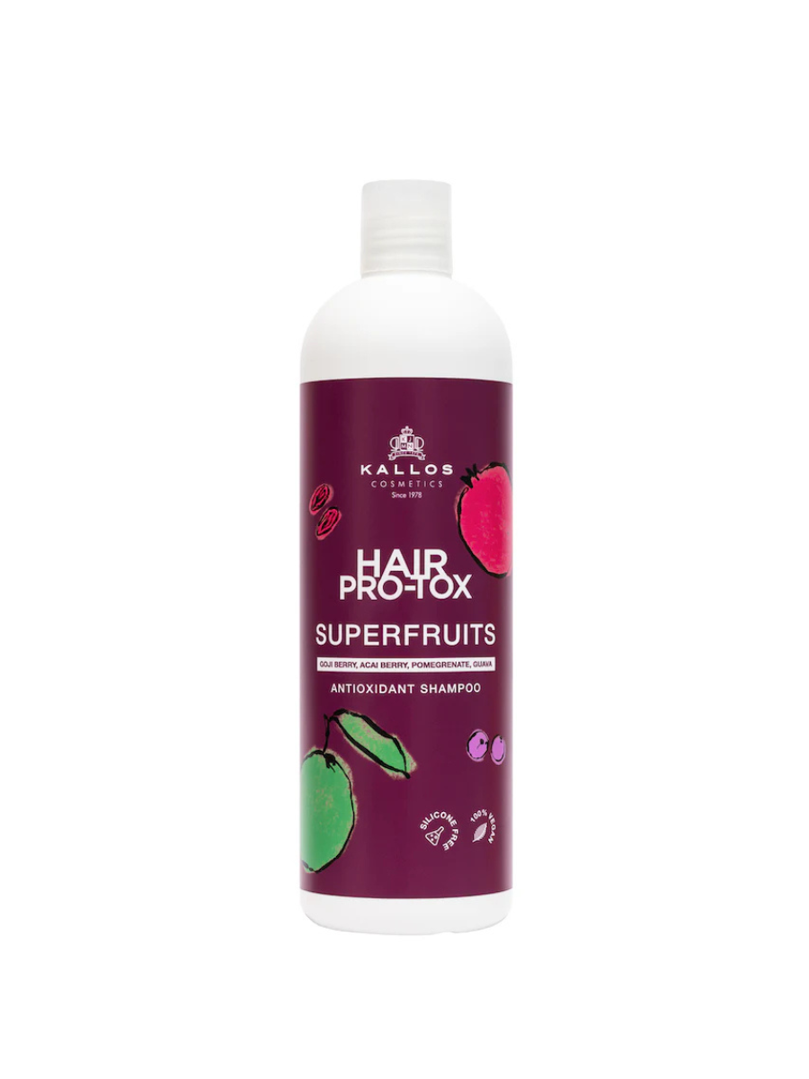 Kallos Champú Hair Pro-Tox Superfruits | Desintoxicación y Fortalecimiento 500ml y 1000ml