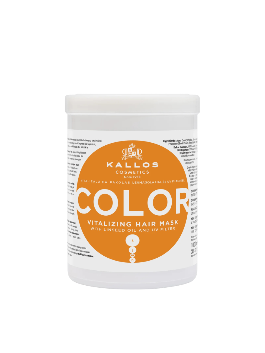 Kallos Máscara Capilar Color | Protección y Brillo Intenso para Cabello Tinturado 275ml - 1000ml