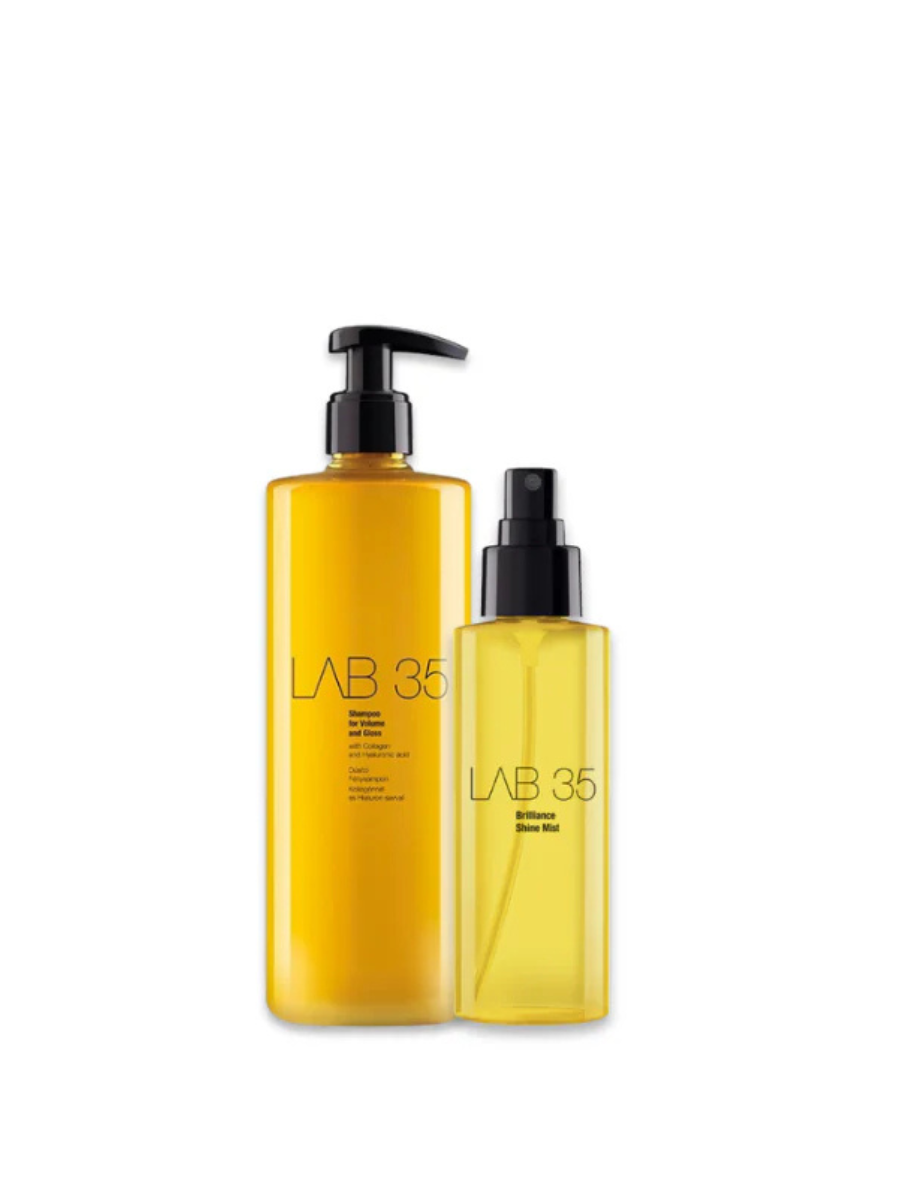 Kallos Lab35 Shine Kit | Shampoo + Tónico de Brillo Revitalizante | Pack 2