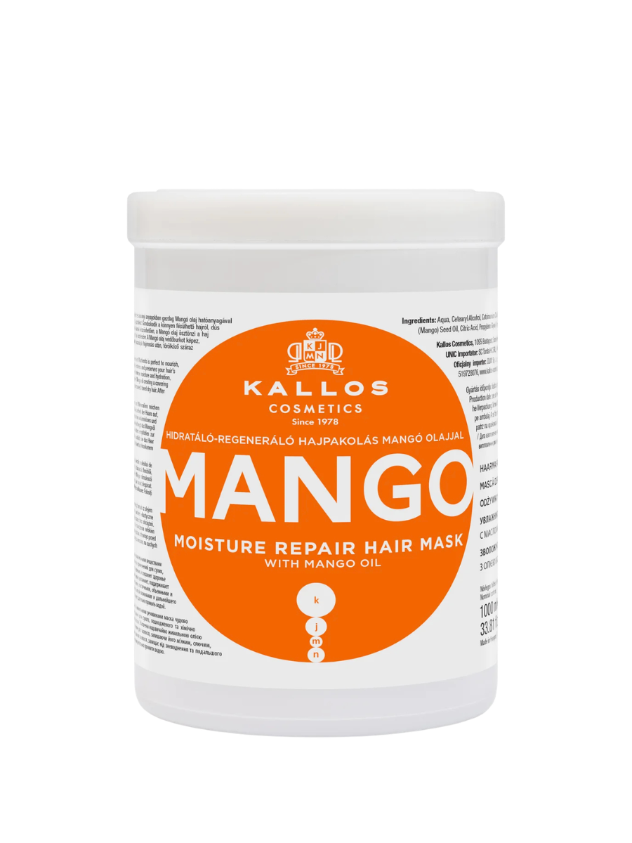 Kallos Máscara Mango 275ml - 1000ml | Hidratación Profunda con Extracto Tropical