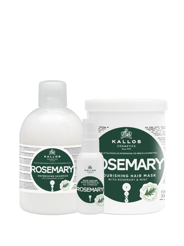 Kallos Línea Rosemary | Fortalecimiento y Estimulación Capilar con Romero