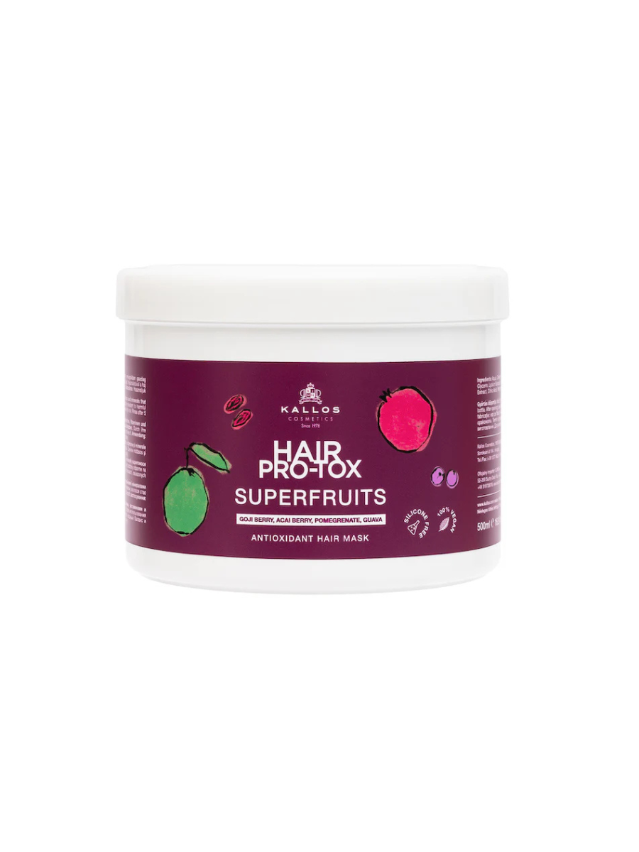 Kallos Máscara Hair Pro-Tox Superfruits | Tratamiento Intensivo Reparador 275ml, 500ml y 1000ml