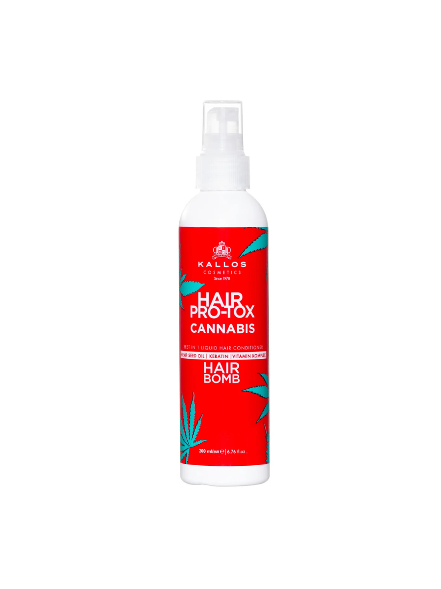 Kallos Hair Pro-Tox Bomba Capilar de Cannabis Todo en 1 | Spray Sin Aclarado 200ml