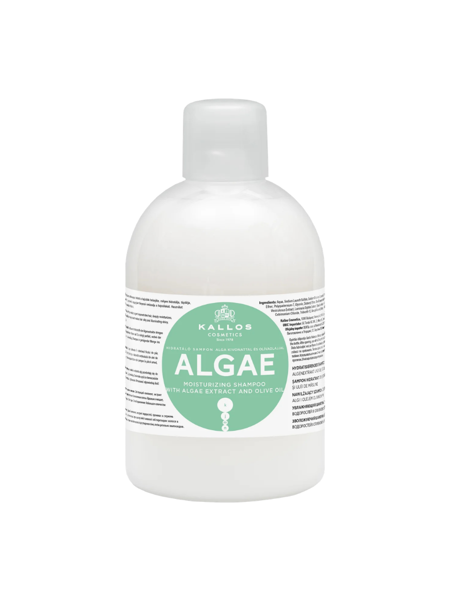 Kallos Shampoo Algae 1000ml – Hidratación Profunda y Fortalecimiento Capilar