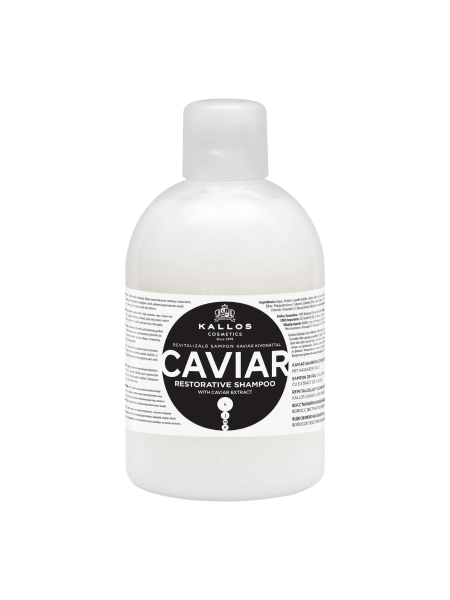 Kallos Shampoo Caviar 1000ml – Regeneración y Fuerza para el Cabello