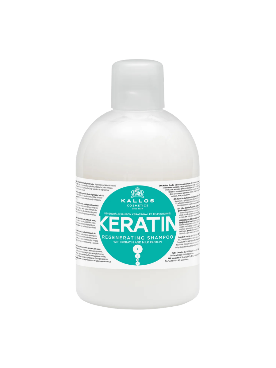 Kallos Shampoo Keratin 500ml / 1000ml – Reparación Intensa y Suavidad