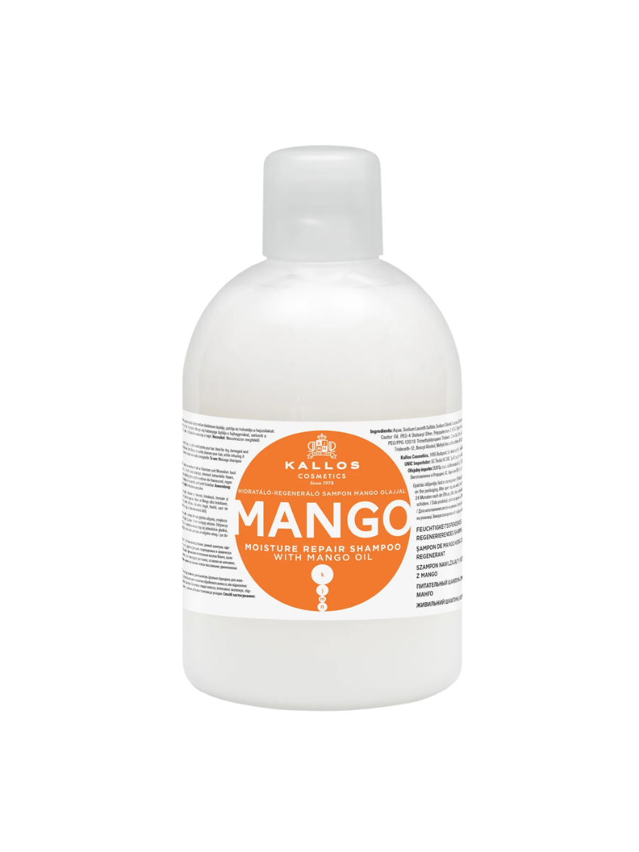 Kallos Shampoo Mango 1000ml – Limpieza Hidratante y Vitalidad