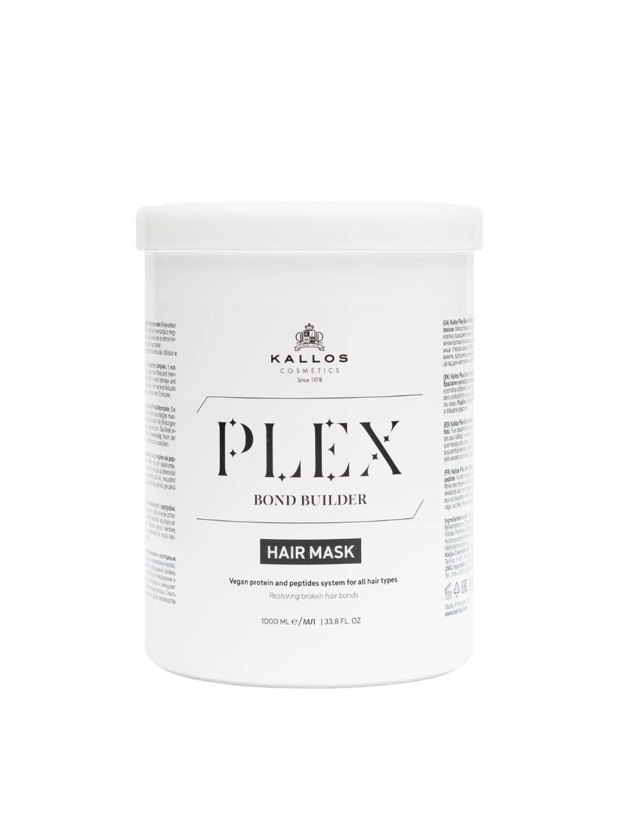Kallos Máscara Plex Bond Builder | Reconstrucción Extrema y Anti-Rotura 275ml-500ml-1000ml
