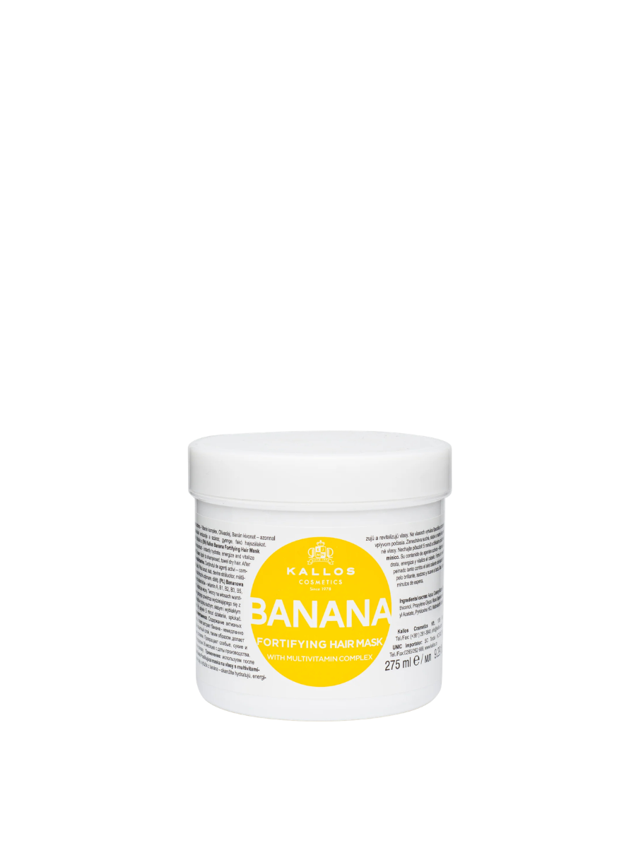 Kallos Máscara Capilar Banana 275ml / 500ml / 1000ml – Nutrición y Fuerza para Cabello Seco